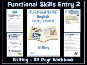 English Functional Skills - Entry Level 2 - Writing Workbook