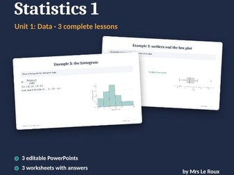 S1 Unit 1: Data (Edexcel IAL)