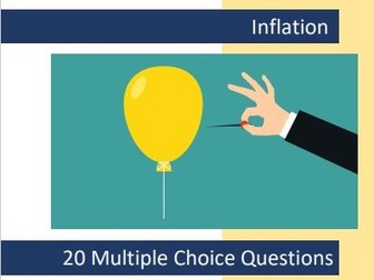 Inflation - 20 Multiple Choice Questions for Economics