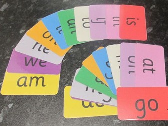 First 2 letter words flash cards
