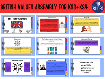 British Values Assembly KS3 and KS4