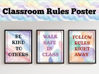 Classroom Rules Poster - Our Class Rules