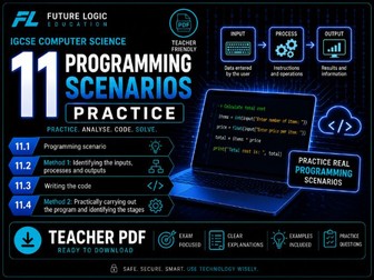 IGCSE CS (0478) Programming Scenarios Practice Pack