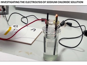 Electrolysis of sodium chloride solution
