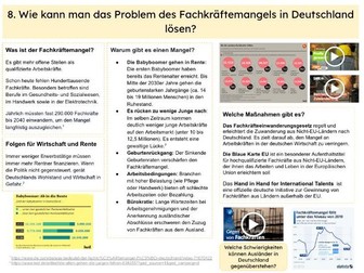 German A-Level Arbeit/Work Booklet Theme 1 Unit 3 (Edexcel)