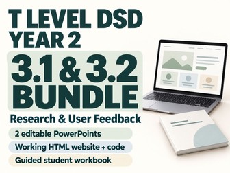 T Level DSD Year 2 Bundle Content Area 3