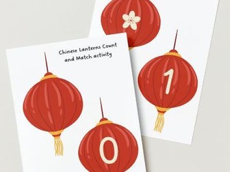 Chinese Lanterns Count and Match Activity