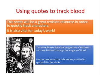 Theme of blood in Macbeth