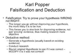 Popper’s falsificationist approach