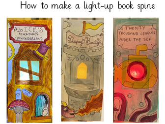 DT Project Light up book spine How to Live Forever Electricity