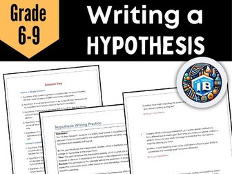 Hypothesis Writing: Scientific Method Worksheet