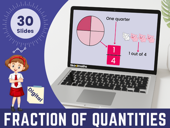 Year 3 Fraction of Quantities Fun: Interactive Digital Resource