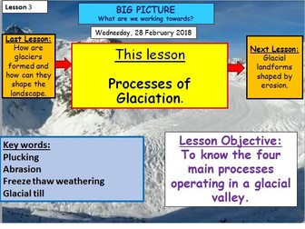 Glaciation - Lesson 3 - Processes of Glaciation