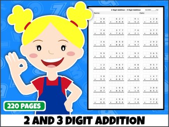 2-Digit & 3-Digit Addition Worksheets | 220 Printable Worksheets | Years 2–4 Maths