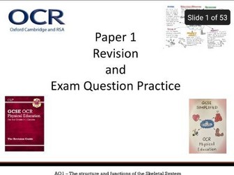 OCR GCSE PE Paper 1 Recall and exam workbooks
