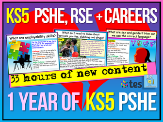 KS5 PSHE - 1 Year's Worth