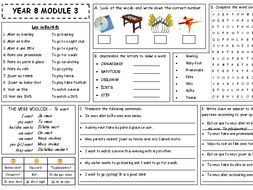 Expo 2 Rouge Module 3 Les sorties - Revision worksheets