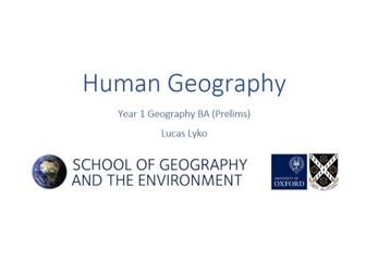 Geography BA Human Geography Notes