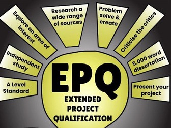 Extended Project Qualification Posters - EPQ Display