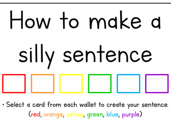 Silly Sentence game