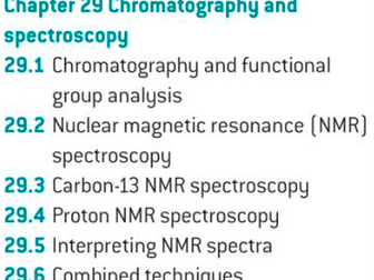 OCR A level Chemistry: Chromatography and Spectroscopy