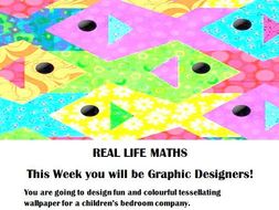 Year 4 Year 5 Tessellation Project REAL LIFE Maths Compliments the INSPIRE MATHS scheme 4B