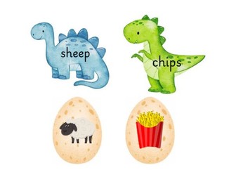 Dinosaur phonics game