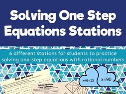 Solving One Step Equations Stations