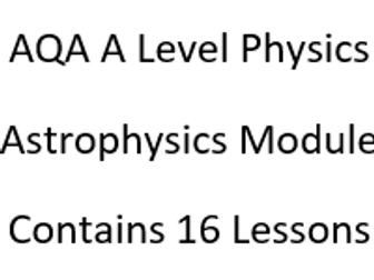 AQA A Level Astrophysics Complete Unit