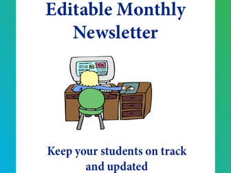 editable newsletter templates volume 4 by kitcelcorner teaching