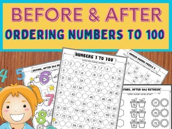 Ordering numbers to 100 / Missing numbers (Before and After numbers)