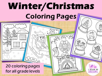 Winter / Christmas Colouring Booklet