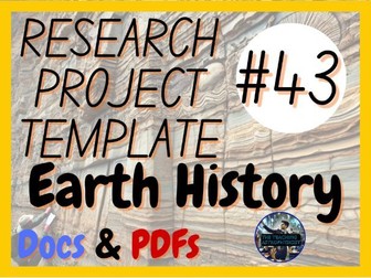 Earth History | Science Research Project Template #43 | Earth Science | Geology