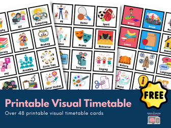 Visual Timetable - lots of variety