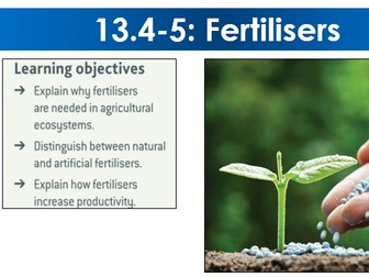 13.4 A-level: Natural and artificial fertilisers