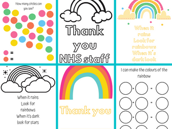 Lockdown Rainbow Themed Activity Pack