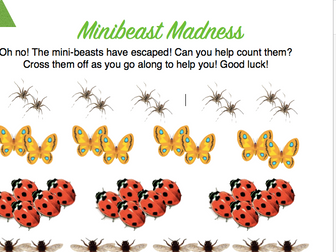 Y1 MINIBEASTS PROBLEM SOLVING BUNDLE