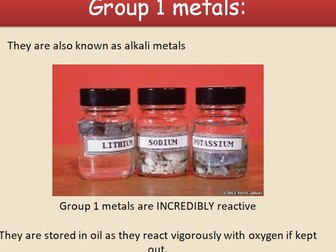 GCSE AQA C2 The Periodic Table powerpoints, exam questions and activities