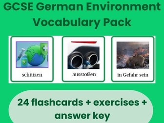 GCSE German Environment Vocabulary Pack