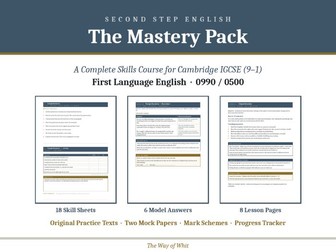 IGCSE English 0990/0500 Complete Skills Pack