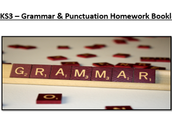 KS3 Grammar Homework Booklet