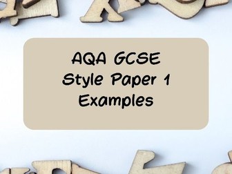 AQA Paper 1 Language Example Papers and Questions