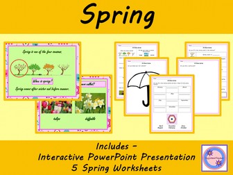 Spring PowerPoint and Worksheets