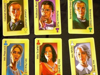 Clue / Cluedo Murder Mystery (logical elimination puzzle for computational thinking)