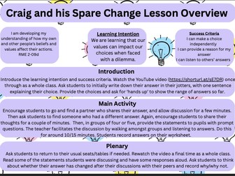 Moral Education Lesson Plan 1