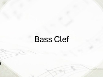 Bass clef lessons