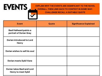 Dorian Gray A Level Workbook