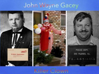 John Wayne Gacy Serial Killer Murder Criminal Law Killer Clown