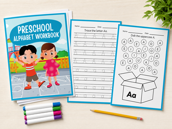 Preschool Alphabet Workbook