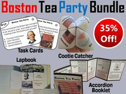 Boston Tea Party Task Cards and Activities Bundle